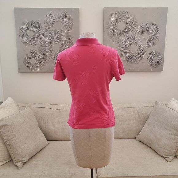 Tommy Bahama Girls Palm Short Sleeve Polo - size Medium (8/10) - Picture 6 of 10